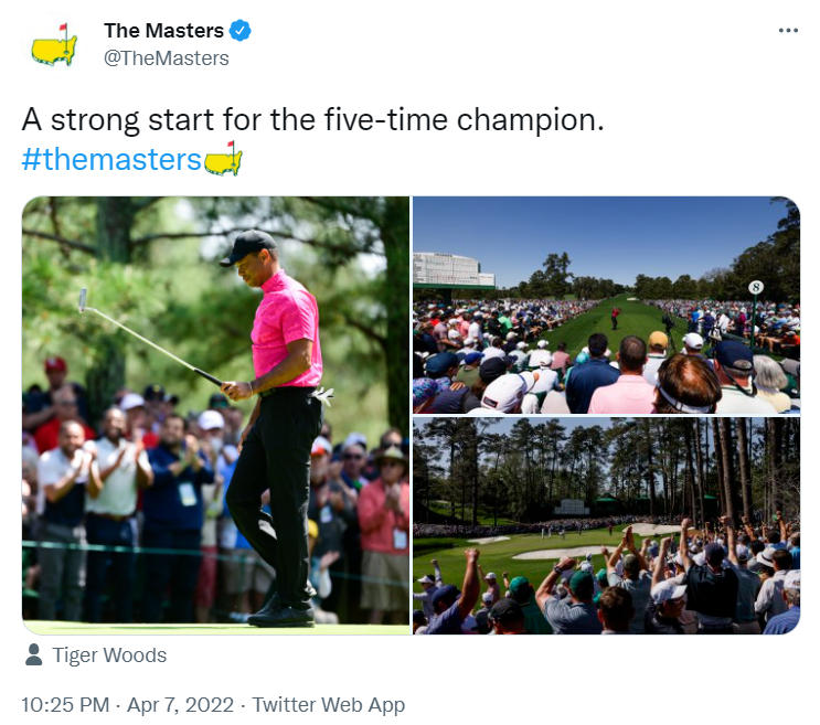 Masters22Day1 Tiger